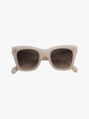 CELINE | "TILDA" SUNGLASSES IN OFF-WHITE BEIGE ACETATE